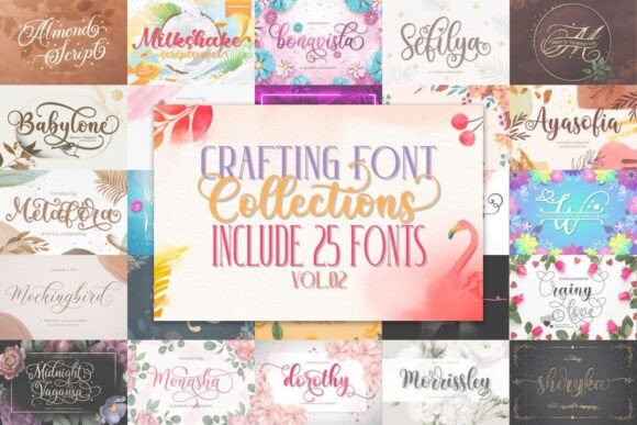 Download Crafting Font Bundle Vol.02 - Premium Resources