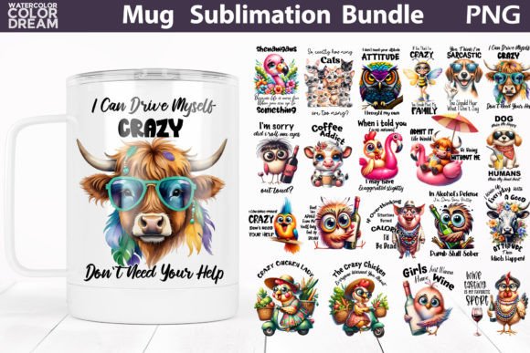 Download Funny Quotes Mug Sublimation Bundle - Fun Collection