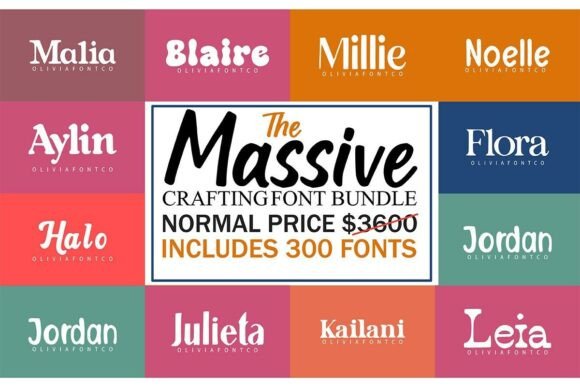 Download The Massive Crafting Font Bundle - Crafting font Collection